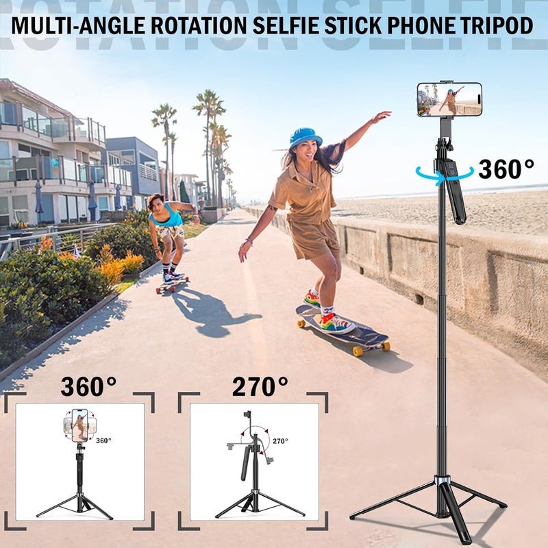 Zarcaco Store Auto Face Tracking Tripod 360 Rotation with Stand,Android and iPhone Tripod Holder with Remote and Gesture Control, No App,Built-in Tracking Camera Selfie Stick for Vlog Video Recording Tiktok - Image 5